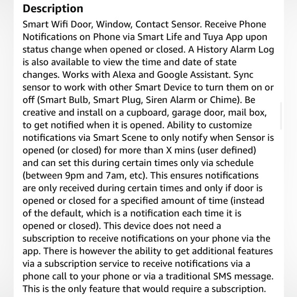 Smart Wifi Door and Window Sensor (2 Pack) - Picture 12 of 12